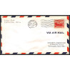 12227 lions club wilburton 15/12/1953 lettre airmail cover usa aviation