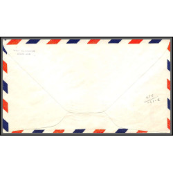 12227 lions club wilburton 15/12/1953 lettre airmail cover usa aviation