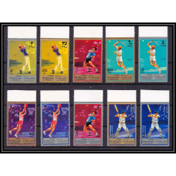 127 - Sharjah MNH ** Mi N°864/873 A sports/golf - tennis de table basketball table cricket golf