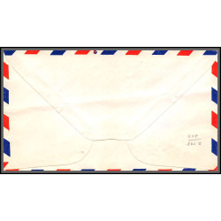 12229 valentine 9/10/1953 premier vol first flight lettre airmail cover usa aviation