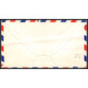 12229 valentine 9/10/1953 premier vol first flight lettre airmail cover usa aviation
