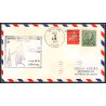 12230 am 94 boston 3/8/1953 premier vol first flight lettre airmail cover usa aviation