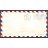 12230 am 94 boston 3/8/1953 premier vol first flight lettre airmail cover usa aviation