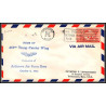 12234 463 rd troop carrier wing ardmore 6/10/1953 premier vol first flight lettre airmail cover usa aviation