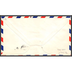 12234 463 rd troop carrier wing ardmore 6/10/1953 premier vol first flight lettre airmail cover usa aviation