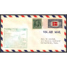 12237 am 94 pittsfield 3/8/1953 premier vol first flight lettre airmail cover usa aviation