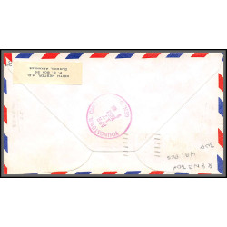 12239 am 88 dover 17/4/1953 premier vol first flight lettre airmail cover usa aviation