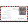12240 am 88 marion 15/4/1953 premier vol first flight lettre airmail cover usa aviation