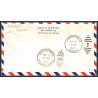 12241 am 94 springfield 1/8/1953 premier vol first flight lettre airmail cover usa aviation