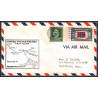 12241 am 94 springfield 1/8/1953 premier vol first flight lettre airmail cover usa aviation