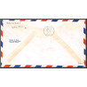 12245 am 88 columbus 1/4/1953 premier vol first flight lettre airmail cover usa aviation