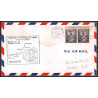 12246 am 88 columbus 1/4/1953 premier vol first flight lettre airmail cover usa aviation