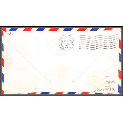 12246 am 88 columbus 1/4/1953 premier vol first flight lettre airmail cover usa aviation