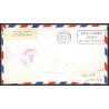 12249 cachet vert am 88 marion 15/4/1953 premier vol first flight lettre airmail cover usa aviation