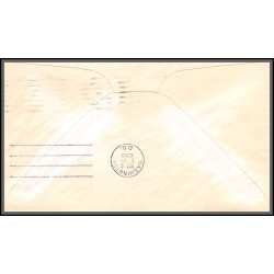 12267 signed signé twa united washington new york chicago 6/10/1953 premier vol first flight regular mail lettre airmail
