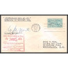 12268 signed signé twa united washington new york chicago 6/10/1953 premier vol first flight regular mail lettre airmail