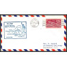 12271 am 94 auburn 25/4/1954 premier vol first flight lettre airmail cover usa aviation