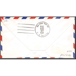 12272 signed signé am 94 geneva 25/4/1954 premier vol first flight lettre airmail cover usa aviation