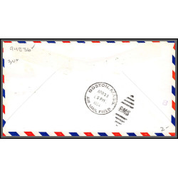 12276 am 94 keene 25/4/1954 premier vol first flight lettre airmail cover usa aviation
