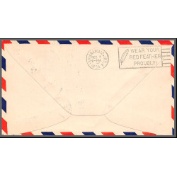 12286 am 88 chicago 1/12 /1954 premier vol first flight lettre airmail cover usa aviation