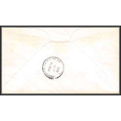 12287 chicago to jacksonville 22/2/1954 premier vol first class mail by air lettre airmail cover usa aviation