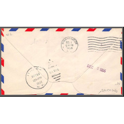 12290 Poughkeepsie 1/12/1955 premier vol first flight lettre airmail cover usa aviation