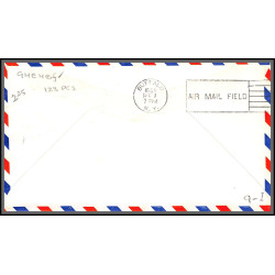 12291 am 94 detroit buffalo 1/12/1957 premier vol first flight lettre airmail cover usa aviation