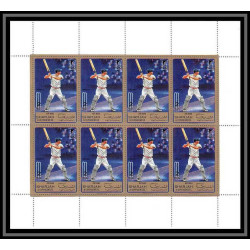 127b - Sharjah MNH ** Mi N°864/873 A sports/golf - tennis de table basketball table cricket golf feuilles sheets