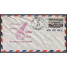 12293 fam 5 pan american world aways new york nassau Bahamas 21/2/1957 premier vol first flight lettre airmail cover usa