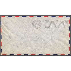 12293 fam 5 pan american world aways new york nassau Bahamas 21/2/1957 premier vol first flight lettre airmail cover usa