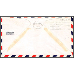 12294 fam 34 miami bogota colombia 16/5/1957 premier vol first flight lettre airmail cover usa aviation