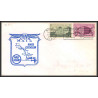 12295 am 2 route extension miami 17/12/1958 premier vol first flight lettre airmail cover usa aviation