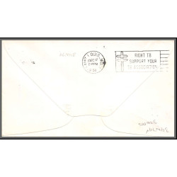 12295 am 2 route extension miami 17/12/1958 premier vol first flight lettre airmail cover usa aviation