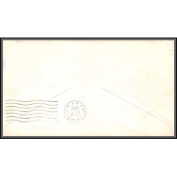 12307 washington philadelphia new york 40th anniversary 15/1/1958 premier vol first flight lettre airmail cover usa