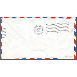 12308 am 2 first jet service san francisco to new york 20/3/1959 premier vol first flight lettre airmail cover usa 
