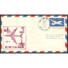 12310 am 2 first jet service new york to san francisco 21/3/1959 premier vol first flight airmail entier stationery usa 