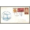 12316 fam 27 new york paris roma 3/12/1959 premier vol first flight lettre airmail cover usa aviation
