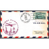 12319 fam 27 new york london frankfurt 23/11/1959 premier vol first flight lettre airmail cover usa aviation