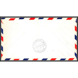 12319 fam 27 new york london frankfurt 23/11/1959 premier vol first flight lettre airmail cover usa aviation