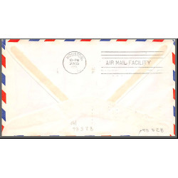 12324 am 82 louisiana monroe 15/6/1959 premier vol first flight lettre airmail cover usa aviation
