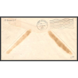 12325 am 98 bogalusa 1/7/1959 premier vol first flight lettre airmail cover usa aviation