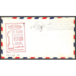 12326 am 8 dayton 7/1/1959 delta airlines premier vol first flight lettre airmail cover usa aviation