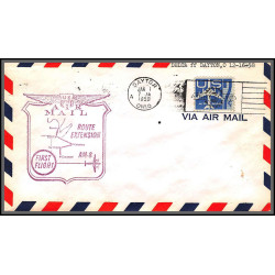 12326 am 8 dayton 7/1/1959 delta airlines premier vol first flight lettre airmail cover usa aviation