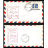 12328 am 8 detroit 12/1/1959 delta airlines premier vol first flight lettre airmail cover usa aviation