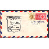 12329 am 8 cincinnati lot de 3 couleurs janvier 1959 premier vol first flight lettre airmail cover usa aviation