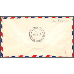 12329 am 8 cincinnati lot de 3 couleurs janvier 1959 premier vol first flight lettre airmail cover usa aviation