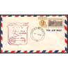 12329 am 8 cincinnati lot de 3 couleurs janvier 1959 premier vol first flight lettre airmail cover usa aviation