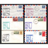 12330 am 14 extension lot de 6 tampa jacksonville miami orlando janvier 1959 premier vol first flight lettre airmail