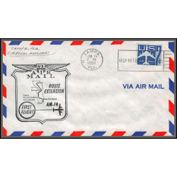 12330 am 14 extension lot de 6 tampa jacksonville miami orlando janvier 1959 premier vol first flight lettre airmail