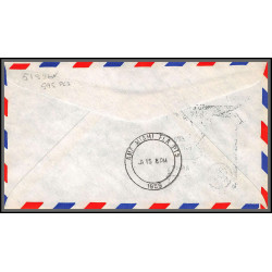 12330 am 14 extension lot de 6 tampa jacksonville miami orlando janvier 1959 premier vol first flight lettre airmail